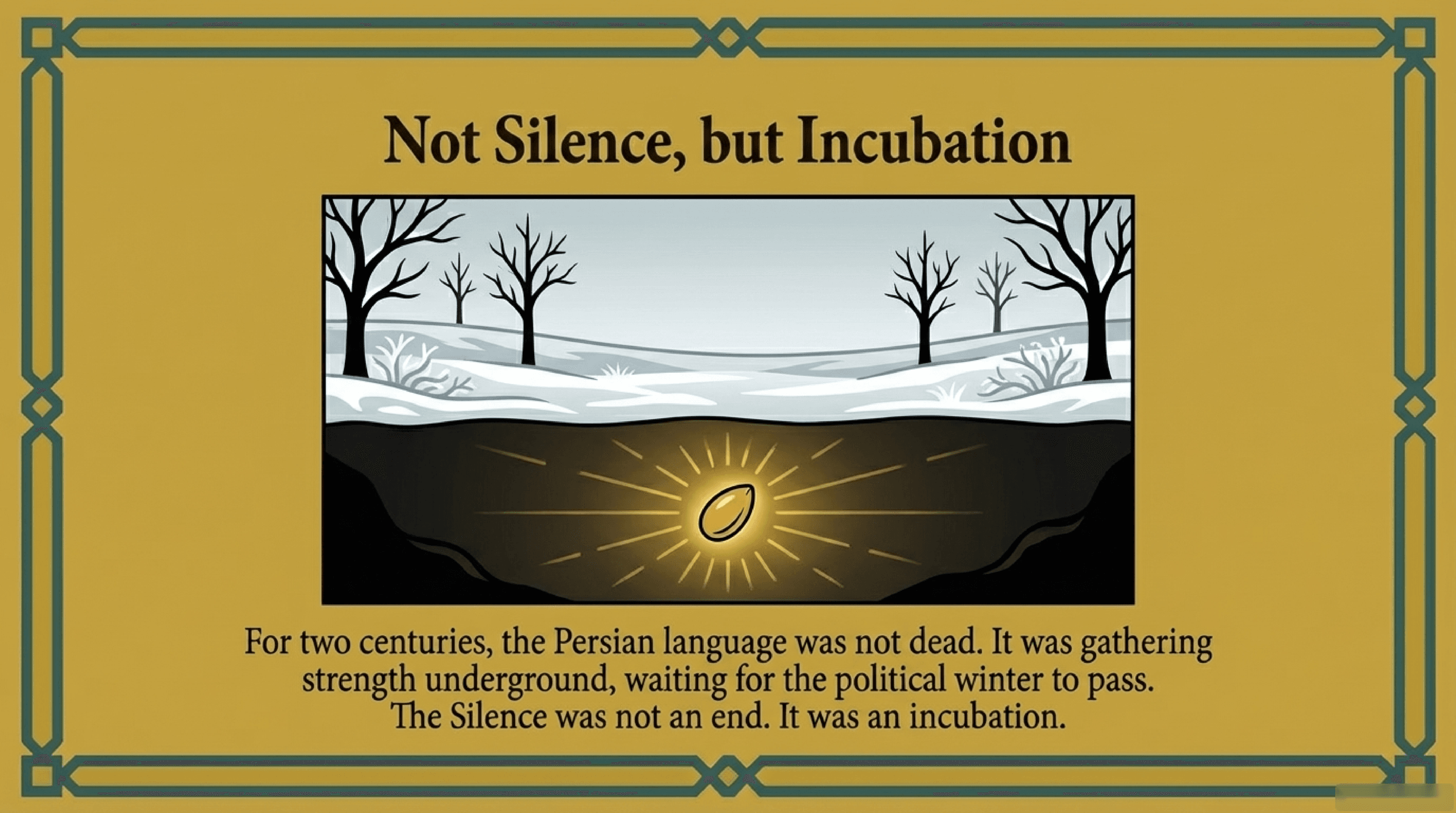 نه سکوت، بلکه نهفتگی