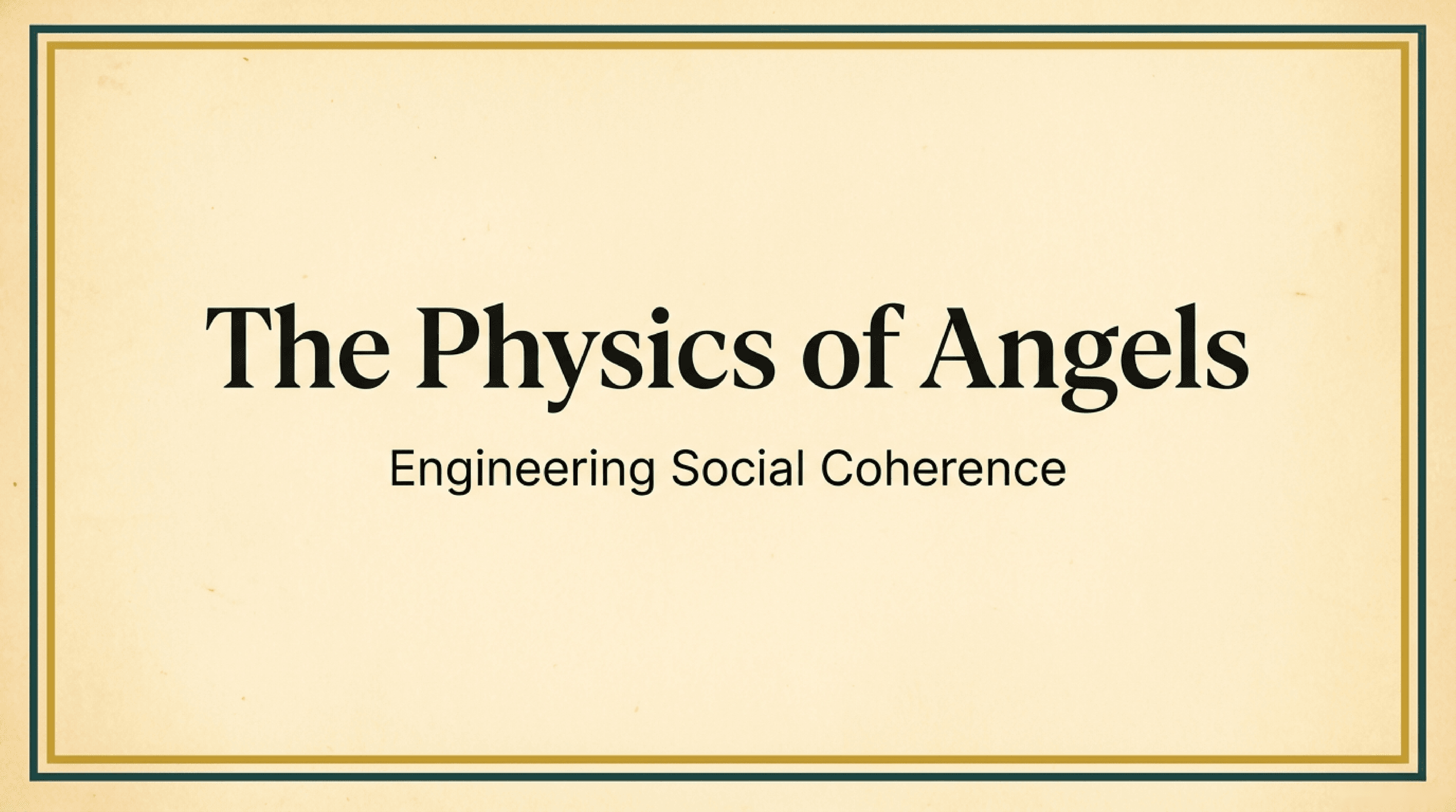 The Physics of Angels: Physics and Politeness