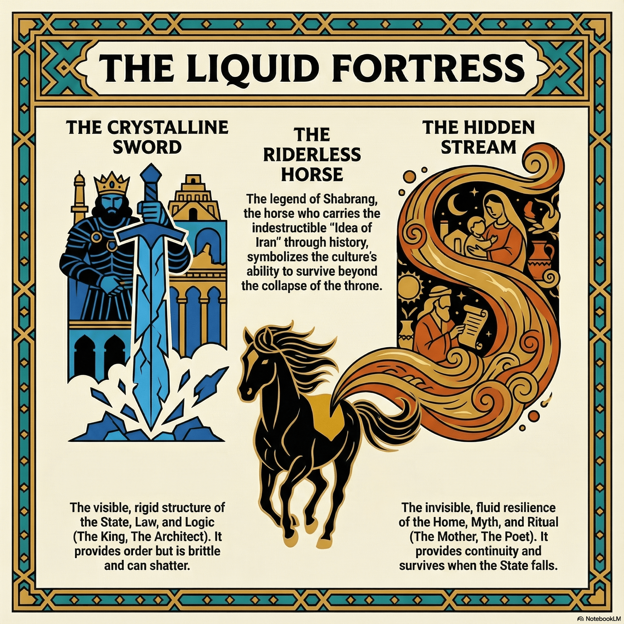 The Liquid Fortress - Persian Miniature